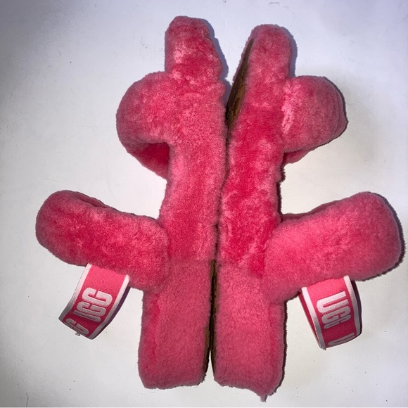 UGG Oh Yeah Double Strap Flat Sandals Pink 8 - Picture 4 of 6